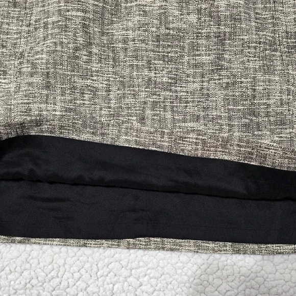 ✨️4/$20. Anne Taylor LOFT Nwot Petite A Line Skirt Lined Tweed Beige Black Women - Picture 10 of 13